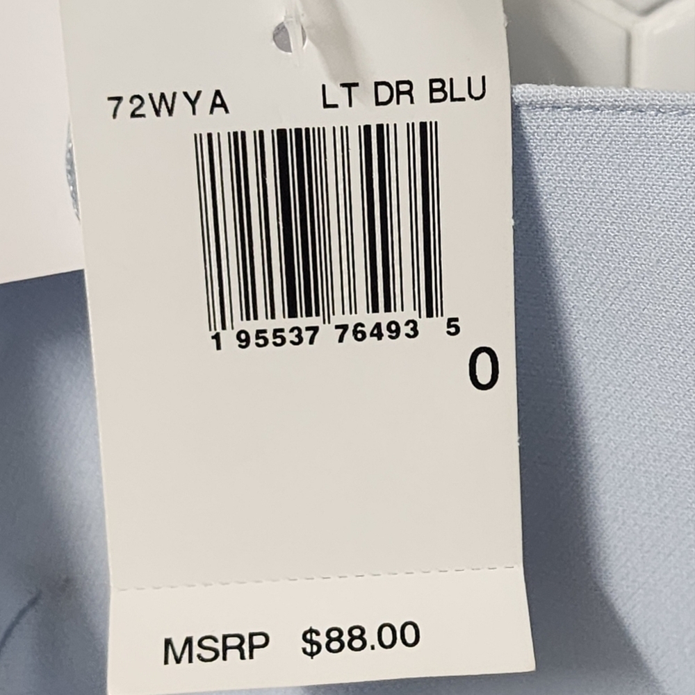 Nwt! French Connection Harrie Tailored Square Neck Top, Light Blue - Picture 7 of 10
